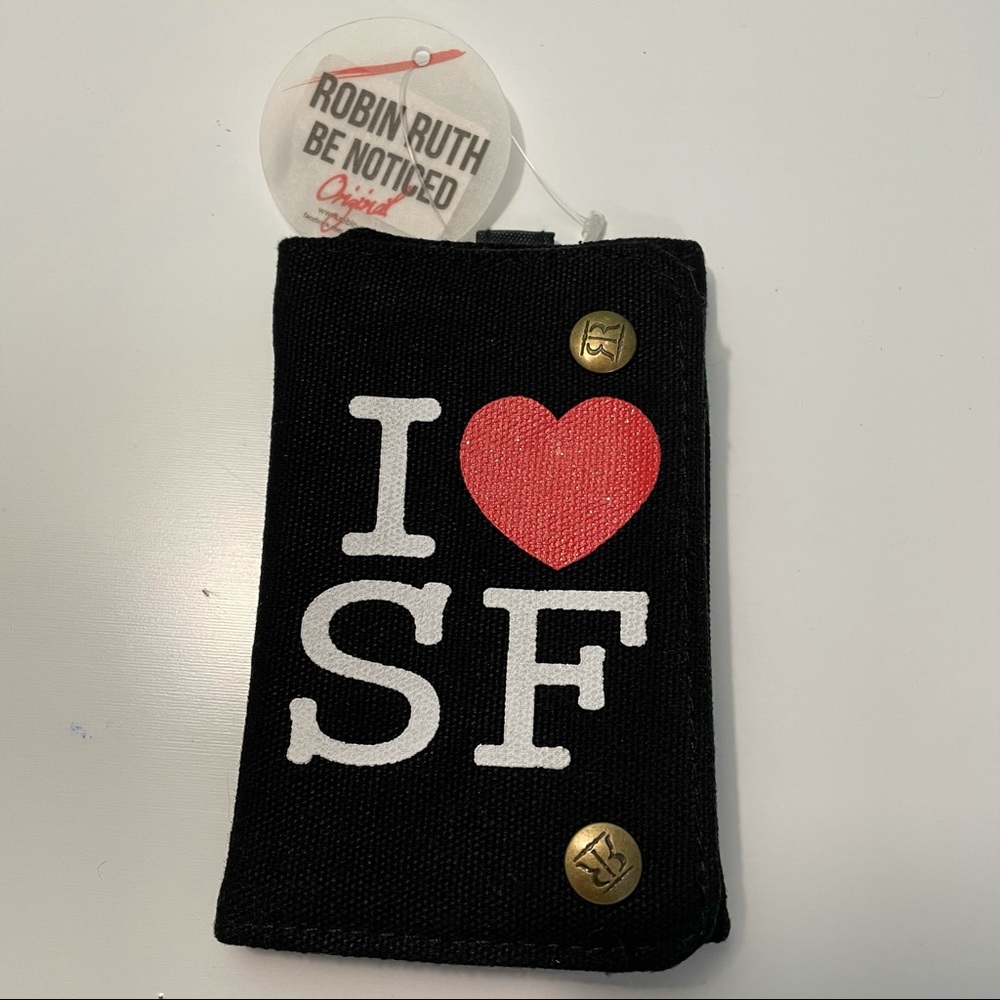 CANVAS WALLET NWT I ❤️ SF - Picture 2 of 6